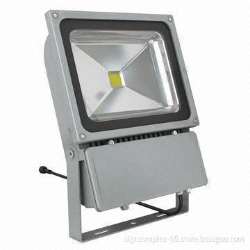 100W LED Floodlight, Uses 1-piece Integrated High-power (COB) and over 30,000 Hours Service Lifespan
